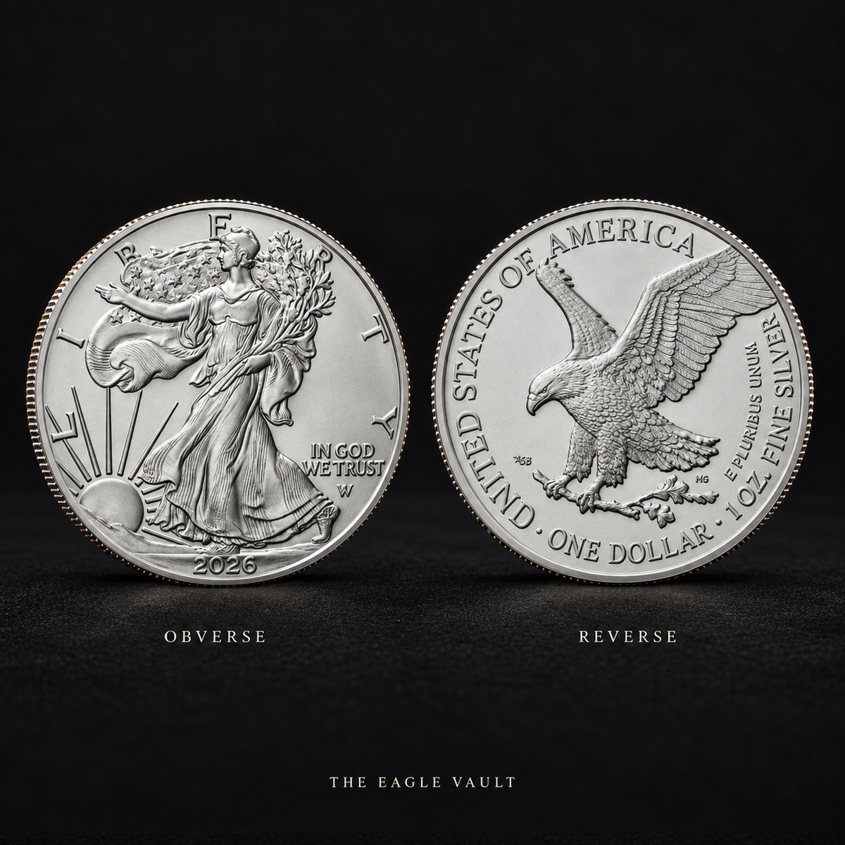 2026 Soaring Eagle Silver-Tone Collectible Coin
