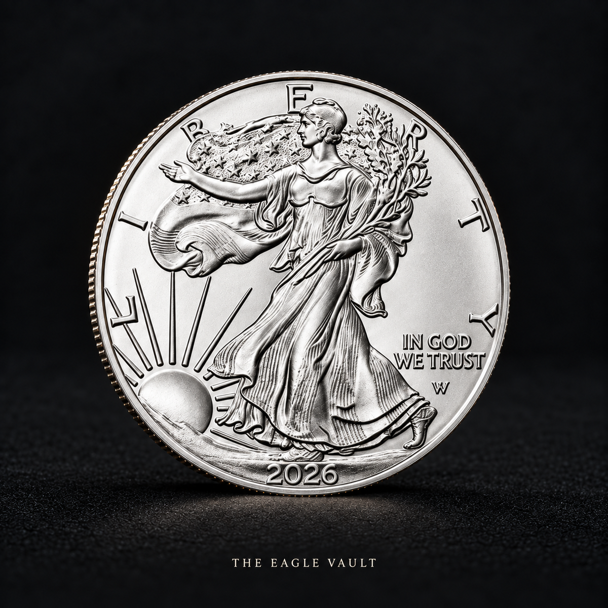 2026 Walking Liberty Silver-Tone Collectible Coin