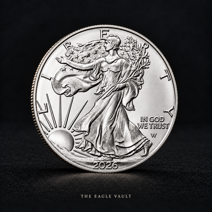 2026 Walking Liberty Silver-Tone Collectible Coin