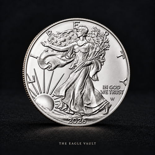 2026 Walking Liberty Silver-Tone Collectible Coin