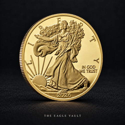 2026 Walking Liberty Gold-Tone Collectible Coin
