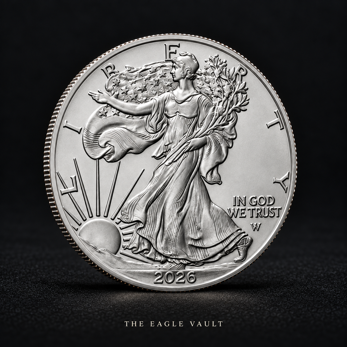 2026 Walking Liberty Silver-Tone Collectible Coin