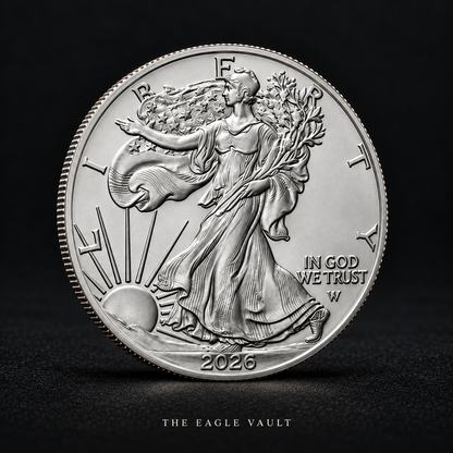 2026 Walking Liberty Silver-Tone Collectible Coin