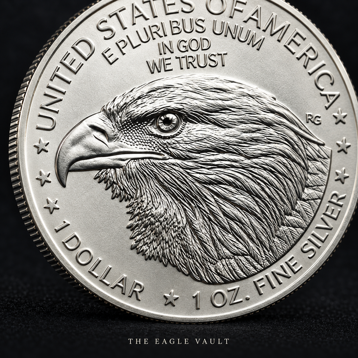 2026 Eagle Head Silver-Tone Collectible Coin