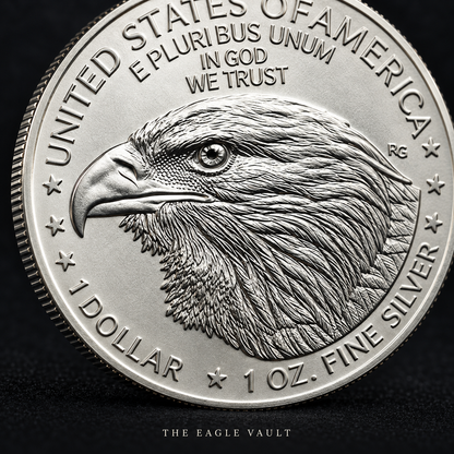2026 Eagle Head Silver-Tone Collectible Coin